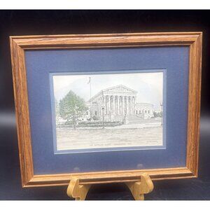VTG CLARK M GOFF U. S. Supreme Court Washington D.C. Framed Print 1982